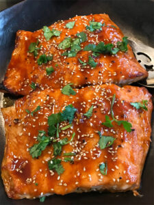 Baked Honey Sriracha Lime Salmon